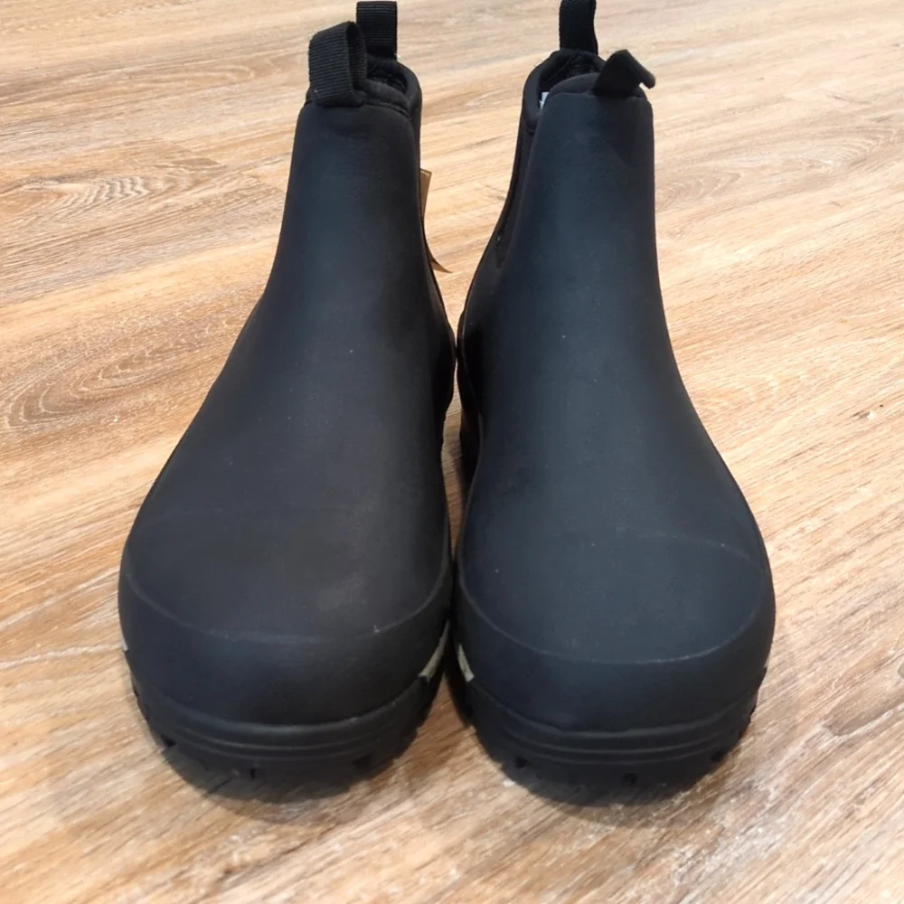 ⚫🥾 Kamik Men's Black and Gray Rain Boots size 7 ⚫🥾